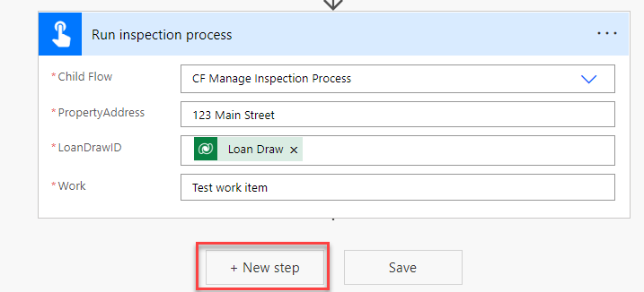 rename the flow and select add new
step